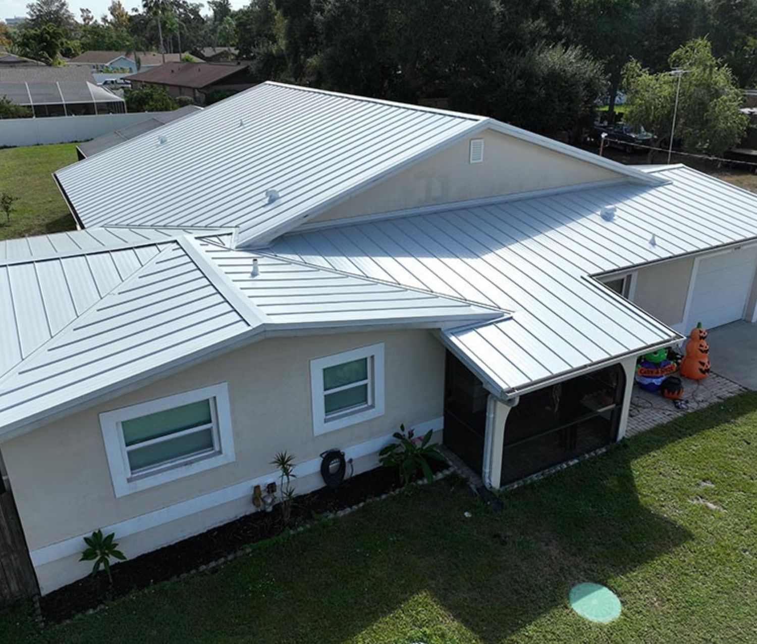 Metal Roofs in Countryside