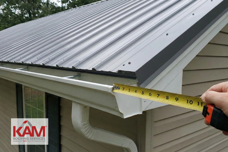 how far should metal roofing overhang